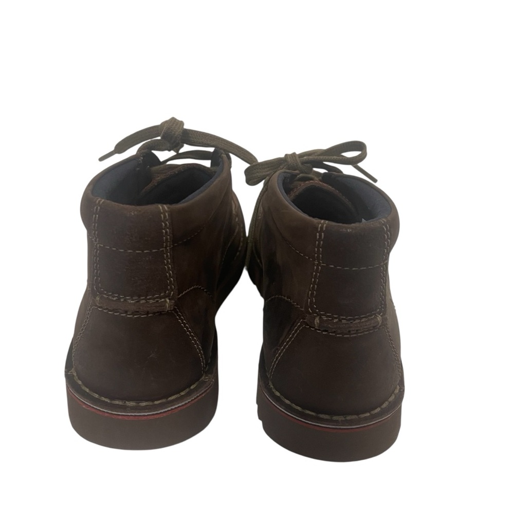 Men's CLARKS Vargo Rise Brown Leather Ankle Boots Like New - Picture 6 of 7